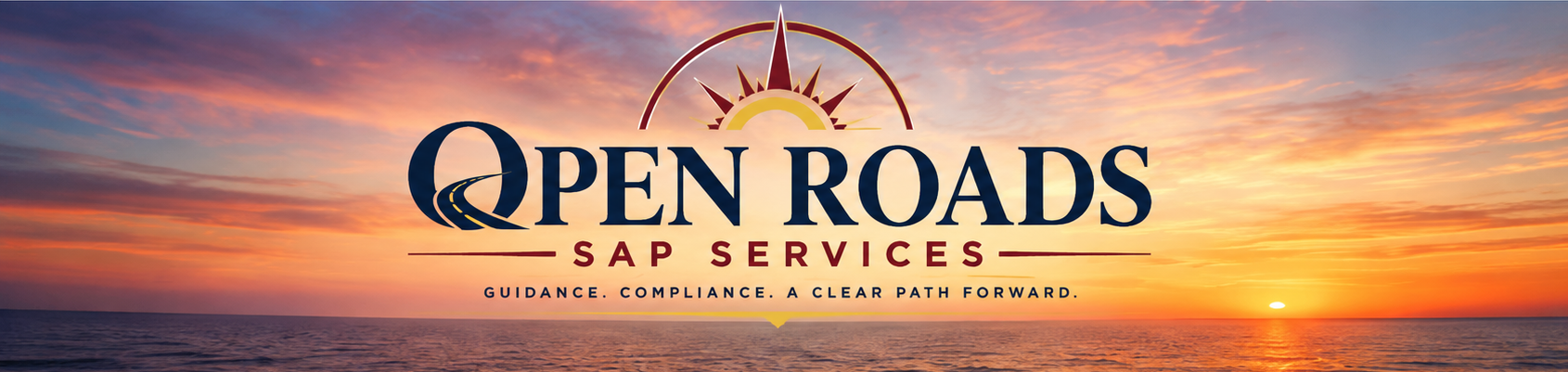 Open Roads SAP Services sunset banner